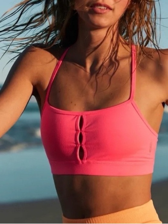 free people movement Other - Free People Movement Pink Cutout Sports Bra – Size Large